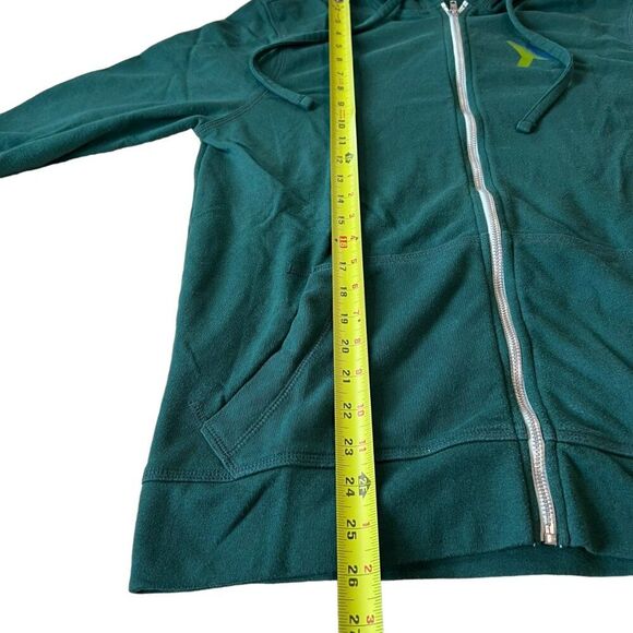 Wear It To Heart Full Zip Hoodie Jacket Green Womens Mens Size Small Athletic - Picture 9 of 10
